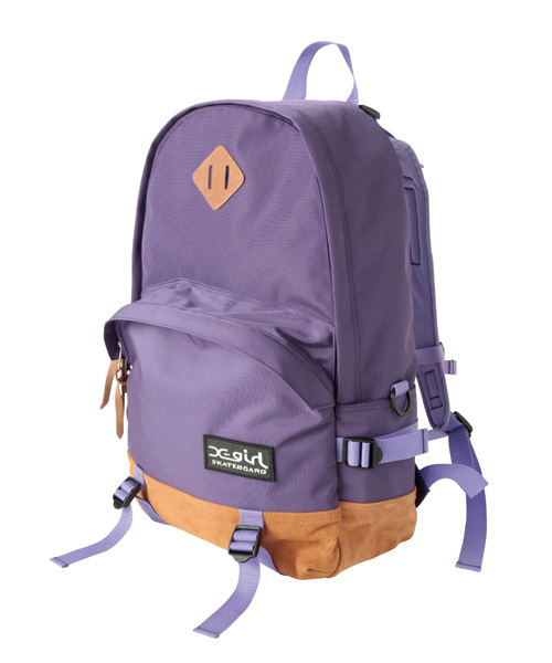 X-girl(エックスガール)の「GO FES BACKPACK(バックパック/リュック・レディース・ブラック/レッド/パープル/ブルー・ONE SIZE)」の3枚目の写真