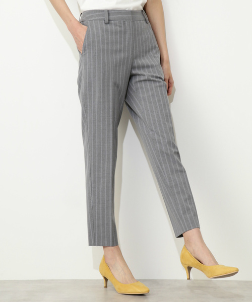 NATURAL BEAUTY BASIC（ナチュラルビューティーベーシック）の「〈ウォッシャブル・防シワ〉イージーケアテーパードパンツ（その他パンツ・レディース・ブラック/グレー系その他/ダークネイビー・LARGE/MEDIUM/SMALL/X-SMALL）」の3枚目の写真