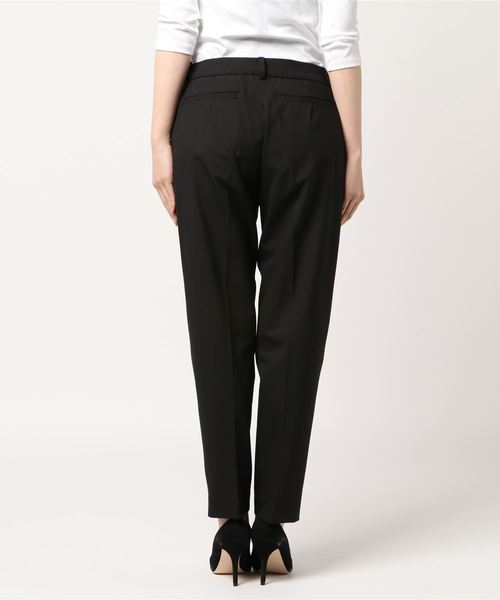 NATURAL BEAUTY BASIC（ナチュラルビューティーベーシック）の「〈ウォッシャブル・防シワ〉イージーケアテーパードパンツ（その他パンツ・レディース・ブラック/グレー系その他/ダークネイビー・LARGE/MEDIUM/SMALL/X-SMALL）」の4枚目の写真