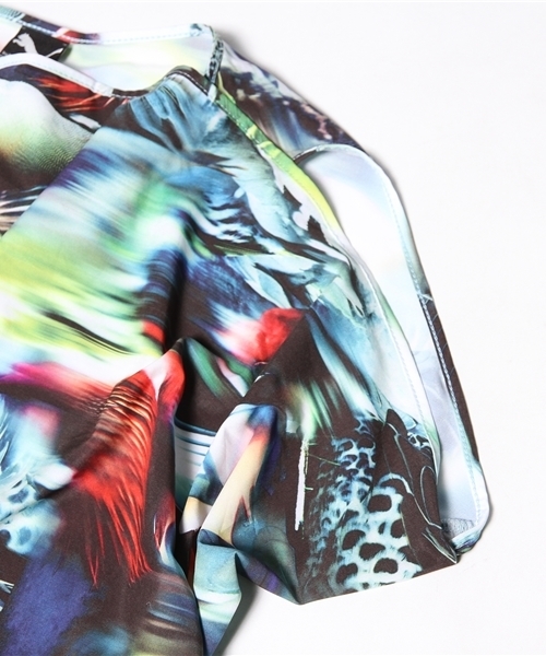 PUMA（プーマ）の「バード カモトップ (WOMEN) - PUMA by hussein chalayan（Tシャツ/カットソー・レディース・マルチ・SMALL/X-SMALL/XX-SMALL/MEDIUM）」の9枚目の写真