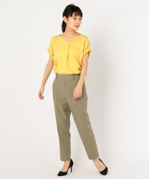 SHIPS（シップス）の「ゴムスリーブブラウス（シャツ/ブラウス・レディース・ライトホワイト/イエロー/ネイビー・ONE SIZE）」の10枚目の写真