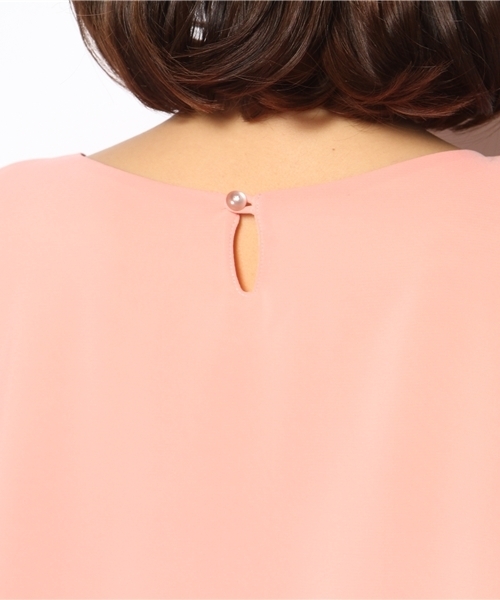 ROPE' PICNIC（ロペピクニック）の「シフォン配色裾ダブルブラウス（シャツ/ブラウス・レディース・イエロー/サックスブルー/ピンク/ネイビー・38）」の9枚目の写真