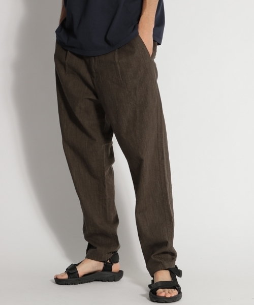 niko and...（ニコアンド）の「スラブシャンブレーパンツ（その他パンツ・メンズ・カーキ/オレンジ/ネイビー・LARGE/MEDIUM）」の4枚目の写真