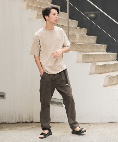 niko and...（ニコアンド）の「スラブシャンブレーパンツ（その他パンツ・メンズ・カーキ/オレンジ/ネイビー・LARGE/MEDIUM）」の6枚目の写真