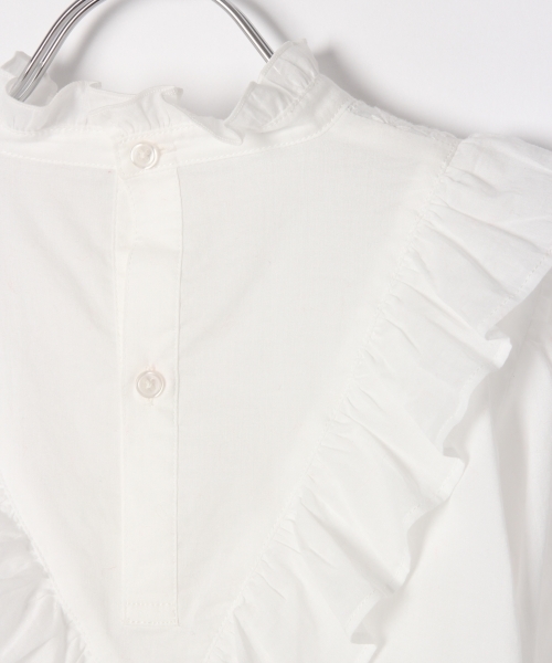 GLOBAL WORK（グローバルワーク）の「【キッズ】レースVフリルブラウス7分袖/801367（シャツ/ブラウス・キッズ・ホワイト/ベージュ・SMALL/MEDIUM/LARGE/X-LARGE/XX-LARGE）」の9枚目の写真