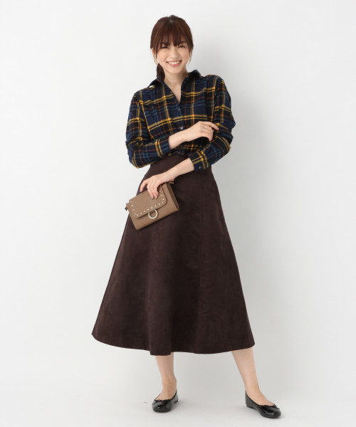 GLOBAL WORK(グローバルワーク)の「フランネルワイヤーシャツ(シャツ/ブラウス・レディース・ホワイト/ネイビー/グリーン/グレー/レッド・SMALL/MEDIUM/LARGE)」の21枚目の写真