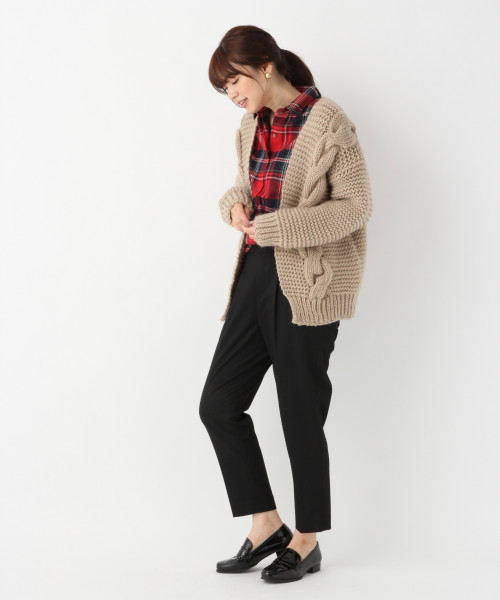 GLOBAL WORK(グローバルワーク)の「フランネルワイヤーシャツ(シャツ/ブラウス・レディース・ホワイト/ネイビー/グリーン/グレー/レッド・SMALL/MEDIUM/LARGE)」の8枚目の写真