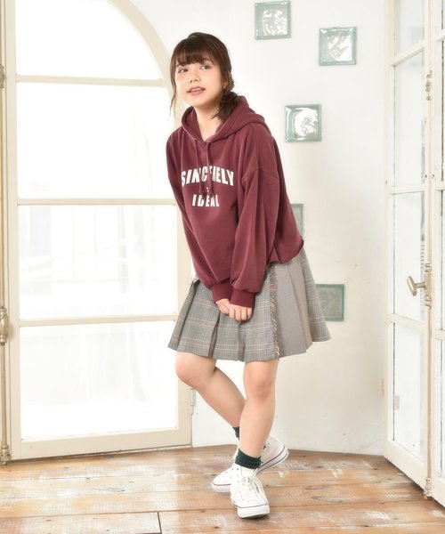 OLIVE des OLIVE(オリーブデオリーブ)の「チェック柄 プリーツスカート(スカート・レディース・ブラック/ブラウン/キャメル・FREE)」の4枚目の写真