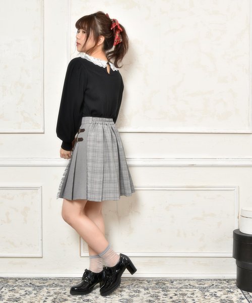 OLIVE des OLIVE（オリーブデオリーブ）の「チェック柄 プリーツ