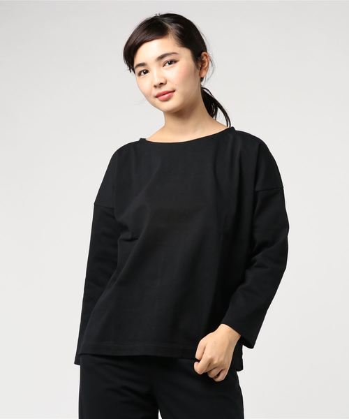 SHIPS Days（シップスデイズ）の「SHIPS Days STANDARD:バスクカットソー（Tシャツ/カットソー・レディース・ブラック/レッド・S～Ｍ/M～Ｌ）」の6枚目の写真