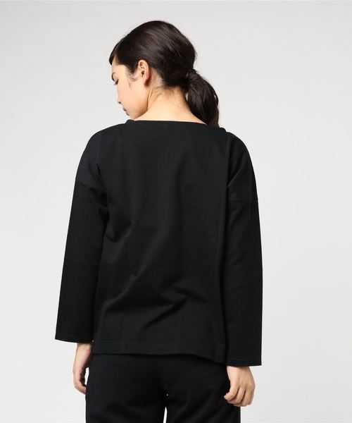 SHIPS Days（シップスデイズ）の「SHIPS Days STANDARD:バスクカットソー（Tシャツ/カットソー・レディース・ブラック/レッド・S～Ｍ/M～Ｌ）」の3枚目の写真