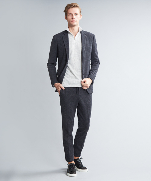 5351 POUR LES HOMMES(ゴーサンゴーイチプールオム)の「サーフニットスリムテーパードパンツ(その他パンツ・メンズ・ブラック/ネイビー・44/46/48)」の9枚目の写真