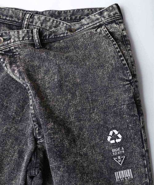 SHAREEF（シャリーフ）の「OVER WEST DENIM CH（デニムパンツ・メンズ・インディゴブルー/ケミカルウォッシュ/ブラック系その他・1/2/3）」の15枚目の写真
