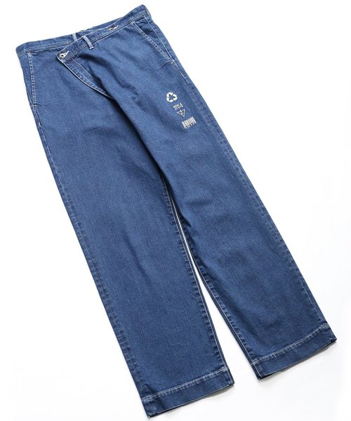 SHAREEF（シャリーフ）の「OVER WEST DENIM CH（デニムパンツ・メンズ・インディゴブルー/ケミカルウォッシュ/ブラック系その他・1/2/3）」の8枚目の写真