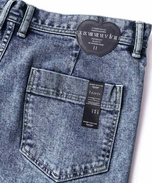 SHAREEF（シャリーフ）の「OVER WEST DENIM CH（デニムパンツ・メンズ・インディゴブルー/ケミカルウォッシュ/ブラック系その他・1/2/3）」の9枚目の写真