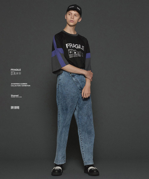 SHAREEF（シャリーフ）の「OVER WEST DENIM CH（デニムパンツ・メンズ・インディゴブルー/ケミカルウォッシュ/ブラック系その他・1/2/3）」の6枚目の写真