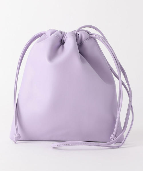 green label relaxing（グリーンレーベルリラクシング）の「FFC ナカワタ キンチャク 2WAYバッグ（ショルダーバッグ・レディース・ホワイト/ブラック/ピンク/シルバー/ゴールド/ライラック・FREE）」の3枚目の写真