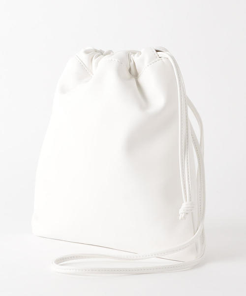 green label relaxing（グリーンレーベルリラクシング）の「FFC ナカワタ キンチャク 2WAYバッグ（ショルダーバッグ・レディース・ホワイト/ブラック/ピンク/シルバー/ゴールド/ライラック・FREE）」の8枚目の写真