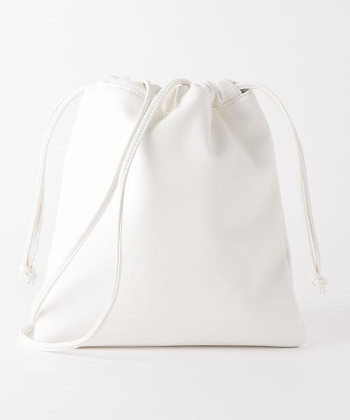 green label relaxing（グリーンレーベルリラクシング）の「FFC ナカワタ キンチャク 2WAYバッグ（ショルダーバッグ・レディース・ホワイト/ブラック/ピンク/シルバー/ゴールド/ライラック・FREE）」の9枚目の写真