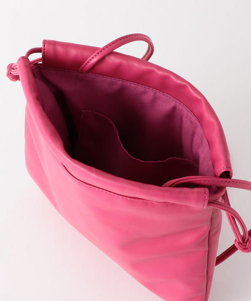 green label relaxing（グリーンレーベルリラクシング）の「FFC ナカワタ キンチャク 2WAYバッグ（ショルダーバッグ・レディース・ホワイト/ブラック/ピンク/シルバー/ゴールド/ライラック・FREE）」の16枚目の写真