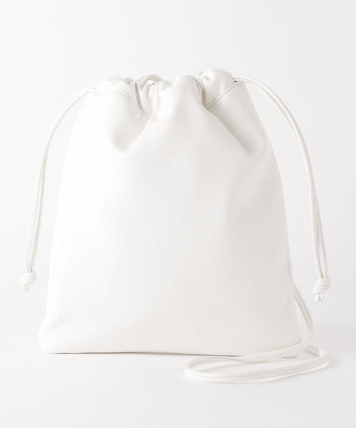 green label relaxing（グリーンレーベルリラクシング）の「FFC ナカワタ キンチャク 2WAYバッグ（ショルダーバッグ・レディース・ホワイト/ブラック/ピンク/シルバー/ゴールド/ライラック・FREE）」の18枚目の写真