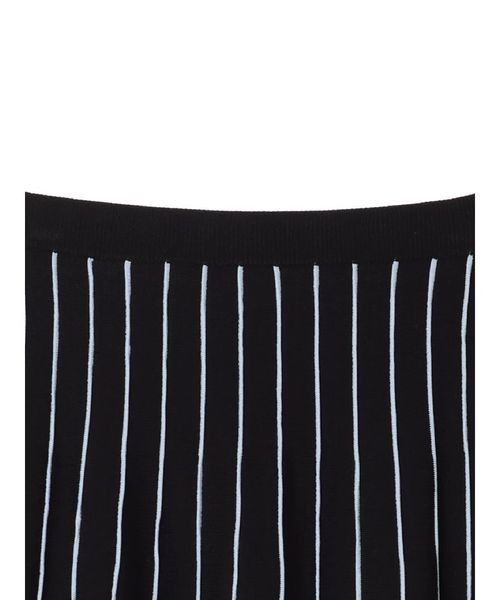 YECCA VECCA（イェッカヴェッカ）の「ストライプフレアニットスカ－ト（スカート・レディース・ネイビー/オフホワイト・FREE）」の8枚目の写真