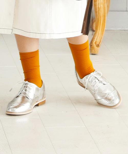 VIVIAN(ヴィヴィアン)の「メダリオンレースアップシューズ(その他シューズ・レディース・ベージュ系その他2/ホワイト系その他2/ブラック系その他/シルバー・M/L/S/LL)」の4枚目の写真