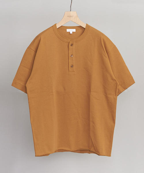 BEAUTY&YOUTH UNITED ARROWS(ビューティーアンドユースユナイテッドアローズ)の「BY クリスピーコットン 樽型 ヘンリーネック Tシャツ(Tシャツ/カットソー・メンズ・ブラウン/ホワイト/ブラック・SMALL/X-LARGE/LARGE/MEDIUM)」の3枚目の写真