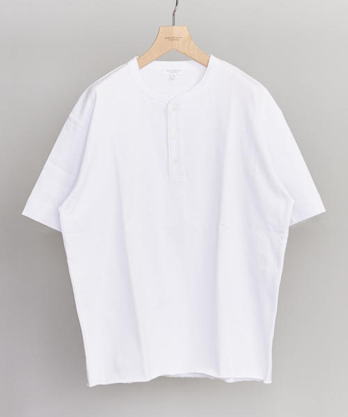 BEAUTY&YOUTH UNITED ARROWS(ビューティーアンドユースユナイテッドアローズ)の「BY クリスピーコットン 樽型 ヘンリーネック Tシャツ(Tシャツ/カットソー・メンズ・ブラウン/ホワイト/ブラック・SMALL/X-LARGE/LARGE/MEDIUM)」の2枚目の写真
