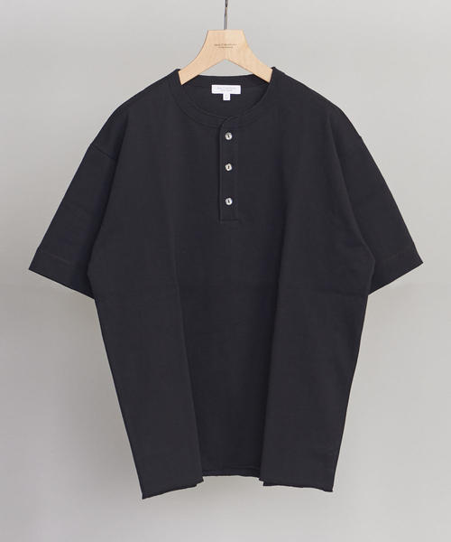BEAUTY&YOUTH UNITED ARROWS(ビューティーアンドユースユナイテッドアローズ)の「BY クリスピーコットン 樽型 ヘンリーネック Tシャツ(Tシャツ/カットソー・メンズ・ブラウン/ホワイト/ブラック・SMALL/X-LARGE/LARGE/MEDIUM)」の1枚目の写真