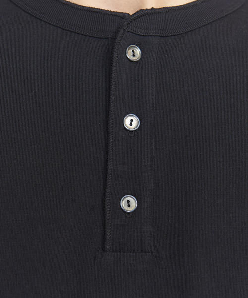 BEAUTY&YOUTH UNITED ARROWS(ビューティーアンドユースユナイテッドアローズ)の「BY クリスピーコットン 樽型 ヘンリーネック Tシャツ(Tシャツ/カットソー・メンズ・ブラウン/ホワイト/ブラック・SMALL/X-LARGE/LARGE/MEDIUM)」の7枚目の写真