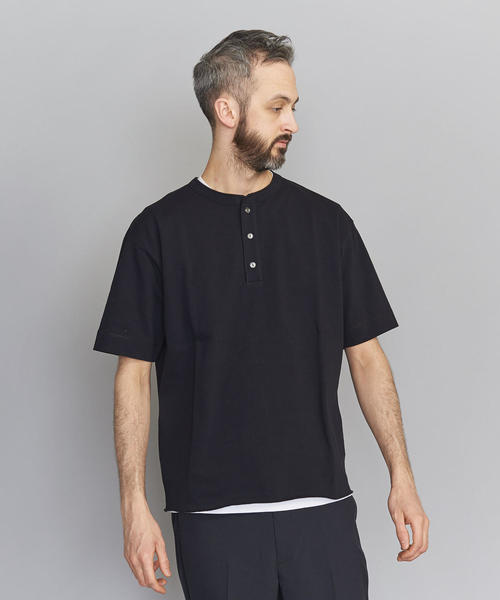 BEAUTY&YOUTH UNITED ARROWS(ビューティーアンドユースユナイテッドアローズ)の「BY クリスピーコットン 樽型 ヘンリーネック Tシャツ(Tシャツ/カットソー・メンズ・ブラウン/ホワイト/ブラック・SMALL/X-LARGE/LARGE/MEDIUM)」の13枚目の写真