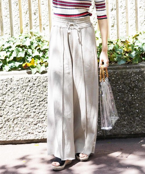 FREE'S MART(フリーズマート)の「ドライタッチカットソーワイドパンツ(その他パンツ・レディース・ブラック/ベージュ/ブラウン・FREE)」の3枚目の写真