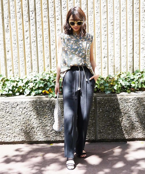 FREE'S MART(フリーズマート)の「ドライタッチカットソーワイドパンツ(その他パンツ・レディース・ブラック/ベージュ/ブラウン・FREE)」の19枚目の写真