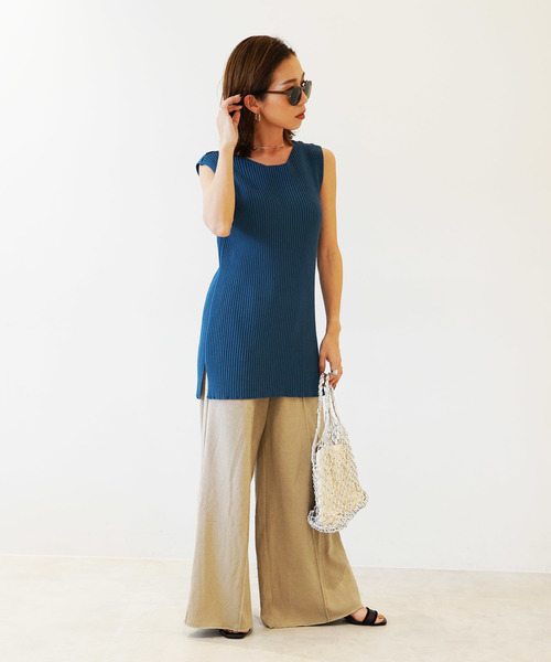 FREE'S MART(フリーズマート)の「ドライタッチカットソーワイドパンツ(その他パンツ・レディース・ブラック/ベージュ/ブラウン・FREE)」の20枚目の写真