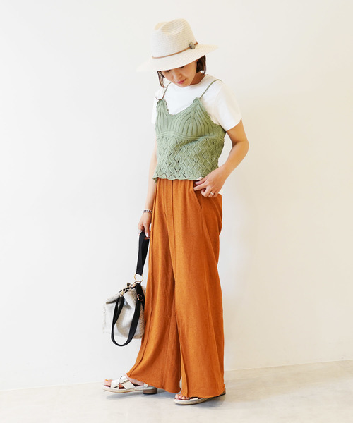 FREE'S MART(フリーズマート)の「ドライタッチカットソーワイドパンツ(その他パンツ・レディース・ブラック/ベージュ/ブラウン・FREE)」の18枚目の写真