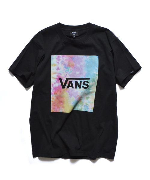 VANS（バンズ）の「VANS/ヴァンズ Tie Dye Flying LOGO S/S Tee（Tシャツ/カットソー・メンズ・ホワイト/ブラック・L/M/S/XL）」の6枚目の写真