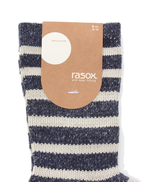 SHIPS for women(シップスフォーウィメン)の「rasox: ボーダー ソックス(ソックス/靴下・レディース・オフホワイト/レッド/ネイビー/アイボリー・SMALL)」の7枚目の写真