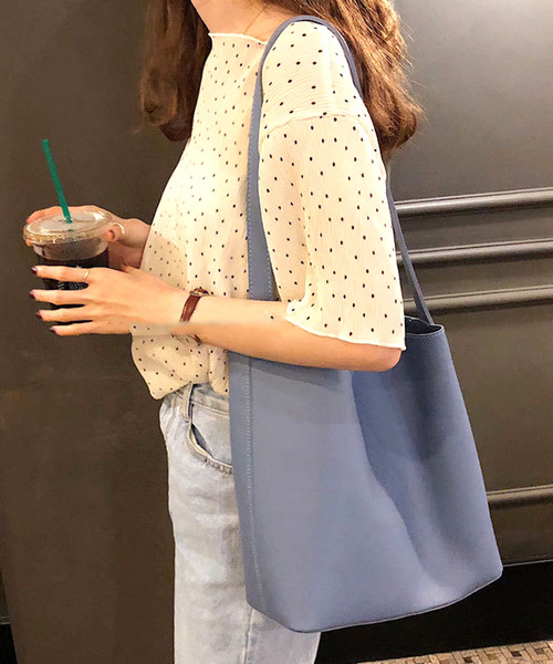 shopnikoniko(ショップニコニコ)の「ワンショルダーバッグ(ショルダーバッグ・レディース・ブラック/サックスブルー/イエロー/ホワイト・フリー)」の3枚目の写真
