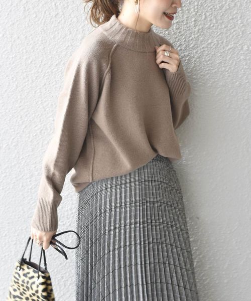 SHIPS（シップス）の「ハイネック切り替えニット◇（ニット/セーター