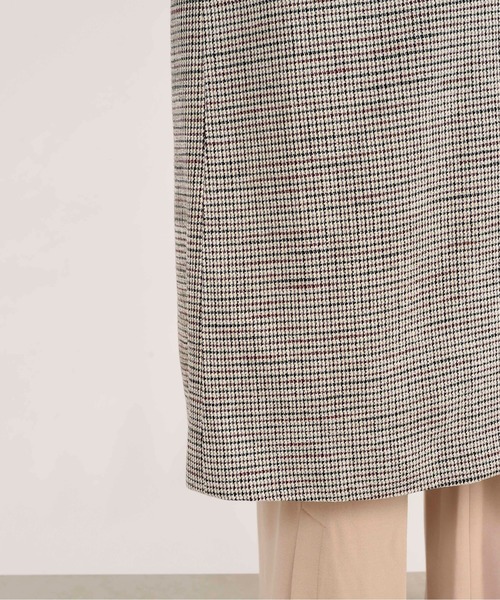 DouDou（ドゥドゥ）の「チェックロングコート（その他アウター・レディース・ブラウン/オフホワイト・FREE）」の12枚目の写真