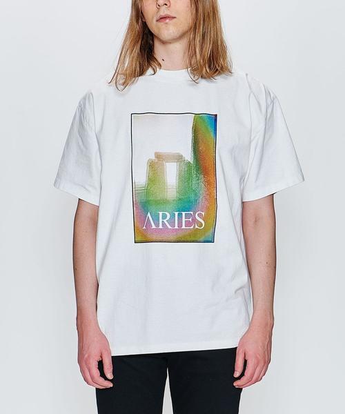 ARIES(アリーズ)の「<ARIES> STONEHENGE TEE/Tシャツ(Tシャツ/カットソー・メンズ・ホワイト・MEDIUM/LARGE)」の1枚目の写真