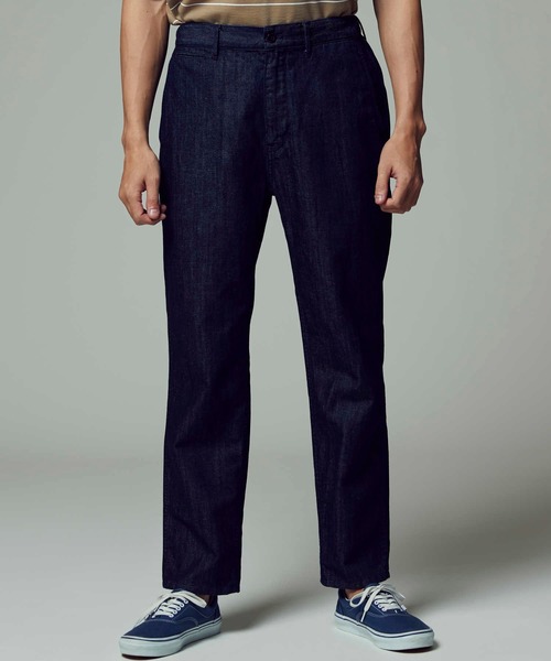 BACK NUMBER（バックナンバー）の「【BACK NUMBER】麻デニムイージー（その他パンツ・メンズ・ノンウォッシュ/ホワイト/ダークインディゴブルー・M/L/XL/S）」の4枚目の写真