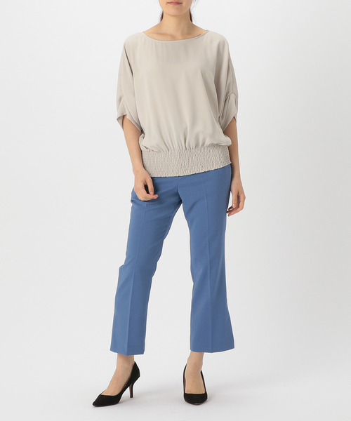 Tiara（ティアラ）の「センタープレスフレアパンツ（その他パンツ・レディース・ブラック/グレー系その他/ブラウン/サックスブルー・S/L/M）」の11枚目の写真