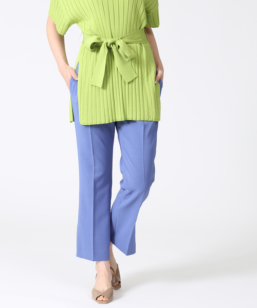 Tiara（ティアラ）の「センタープレスフレアパンツ（その他パンツ・レディース・ブラック/グレー系その他/ブラウン/サックスブルー・S/L/M）」の14枚目の写真