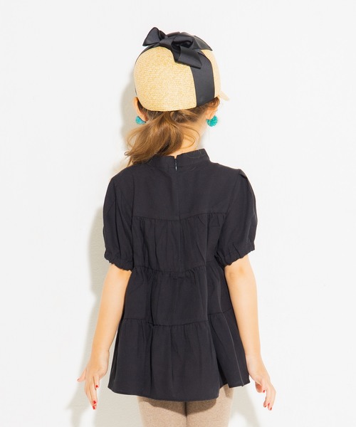 BRANSHES(ブランシェス)の「ティアードチュニック(チュニック・キッズ・ブラック/ブラウン/ピンク/ライトグリーン・90cm/110cm/100cm/120cm/130cm/140cm/150cm)」の14枚目の写真