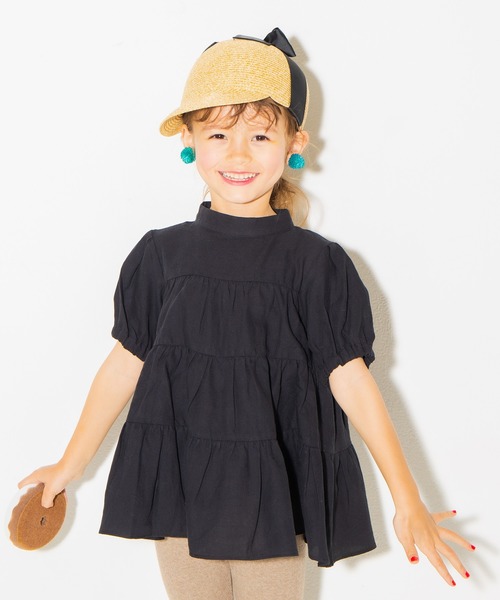 BRANSHES(ブランシェス)の「ティアードチュニック(チュニック・キッズ・ブラック/ブラウン/ピンク/ライトグリーン・90cm/110cm/100cm/120cm/130cm/140cm/150cm)」の20枚目の写真