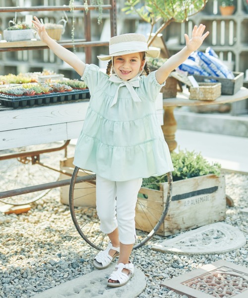 BRANSHES(ブランシェス)の「ティアードチュニック(チュニック・キッズ・ブラック/ブラウン/ピンク/ライトグリーン・90cm/110cm/100cm/120cm/130cm/140cm/150cm)」の21枚目の写真