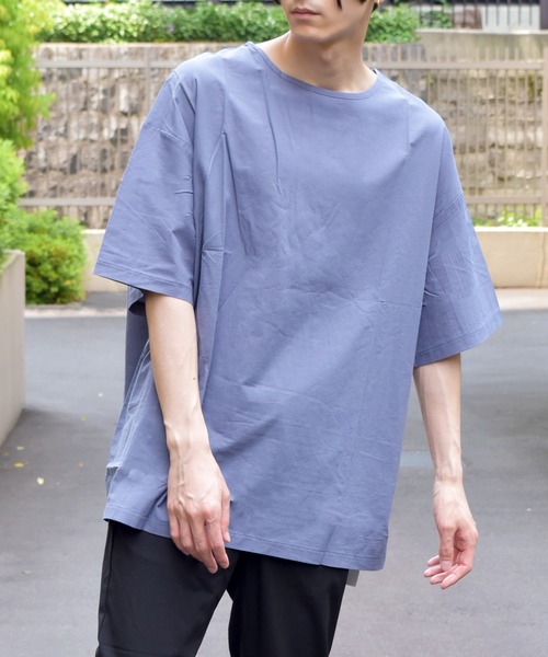 VIBGYOR(ヴィブジョー)の「VIBGYOR Select/サイドスリットシャツカットソー(RE)(Tシャツ/カットソー・メンズ・ホワイト/ブラック/ブルー/ベージュ・MEDIUM/LARGE)」の7枚目の写真