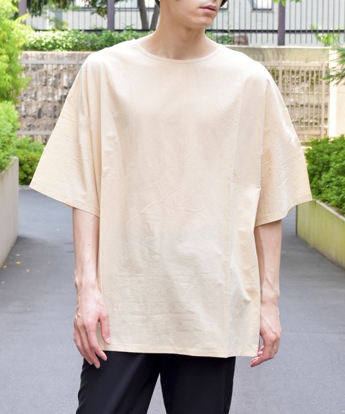VIBGYOR(ヴィブジョー)の「VIBGYOR Select/サイドスリットシャツカットソー(RE)(Tシャツ/カットソー・メンズ・ホワイト/ブラック/ブルー/ベージュ・MEDIUM/LARGE)」の11枚目の写真